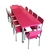 MC-33 - Mesa Coletiva Escolar e Infantil - Tampo colorido - comprar online