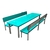 MRI - 20- Conjunto Infantil - Bancos com Encosto