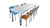 MC-34 - Mesa Coletiva Escolar e Infantil - Tampo Branco - comprar online