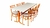 MR-30 - MESA PARA REFEITORIO - CONJUNTO COM CADEIRAS - comprar online