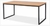 Mesa com pé retangular - B