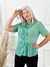 Camisa Fiesta Plisada Colores Estampado Mujer - comprar online