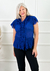 Camisa Fiesta Plisada Colores Estampado Mujer