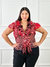Camisa Fiesta Plisada Colores Estampado Mujer - tienda online