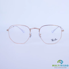 Armação de óculos de grau Rayban metal feminino