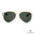 Armação de óculos de sol Rayban metal feminino