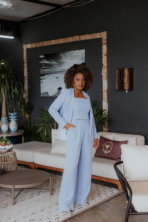 Top Coliseu Azul Pastel