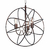 9004/3 COLGANTE GLOBO CAÑO 10X1 Ø 60 CM. 3 LUCES