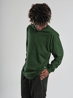 Camiseta Manga Longa Plano C Bordada Verde - 518475 - comprar online