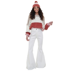Blusa Roxy Tricot Too Far Branco/Color - 5516846 na internet
