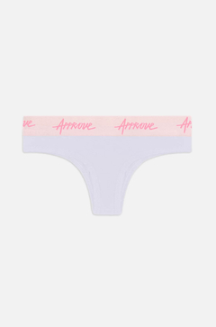 Calcinha Approve Branca/Rosa Quartz - 517866 - loja online