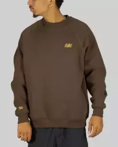 Moletom sem Capuz Plano C Marrom 519281