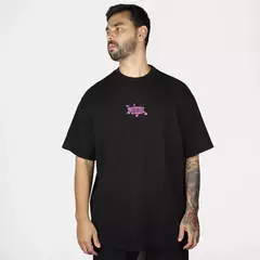 Camiseta Basic Sufgang Preta com logo rosa - 519125 - comprar online