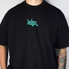 Camiseta Basic Sufgang Preta com logo verde - 519125 na internet