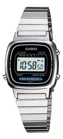 Relógio Casio LA670WA - 1DF Prata - 519058