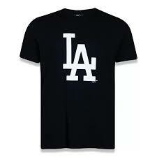 Camiseta New Era Plus Size Dodgers Essentials Preta - 517601