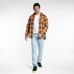 Flanela Quiksilver Wave Shore Xadrez Mostarda - 517944 - comprar online