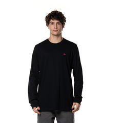 Camiseta Manga Longa Quiksilver Embroidery Preta - 517526