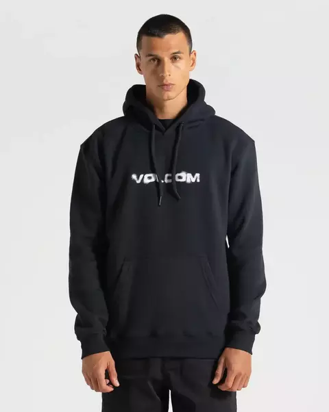 Moletom Canguru Volcom Preto - 519135