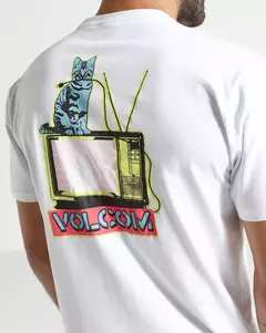 Camiseta Volcom Mc Catv Branca - 519112 - Style Loja | Skate, surf & streetwear