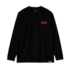 Camiseta Manga Longa Chaze Preta - 518131