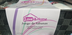 Sábanas 1 1/2 Love&Home Canasta Estampadas