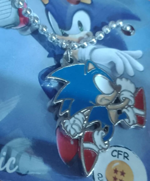 Collar Dije Fundicion Sonic Video Juegos Sonic
