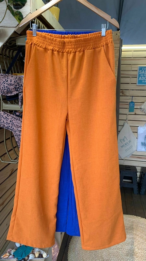 Calça Creponada