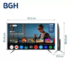 TV BGH 60" B6026US7G ANDROID QLED GOOGLE TV - tienda online