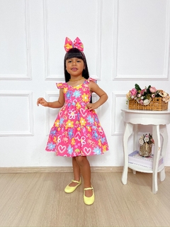 Vestido Ana Elisa - Floral Rosa - loja online