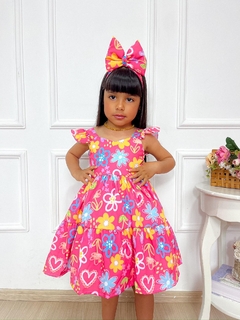 Imagem do Vestido Ana Elisa - Floral Rosa