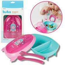 Kit refeição foguete - Rosa