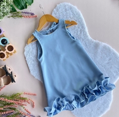 Vestido Boneca - Azul bebê