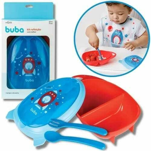 Kit refeição Foguete - Azul
