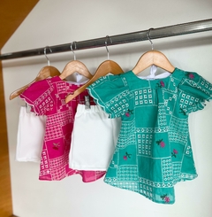 Conjunto Lasie Bordada - Verde - comprar online