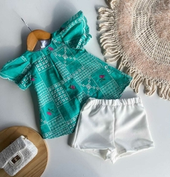 Conjunto Lasie Bordada - Verde