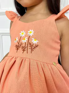 Vestido Bordado Sofia - Coral com turbante na internet