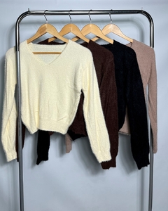 SWEATER PIEL DE PELO ESCOTE V