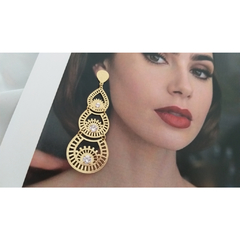 Brinco Grécia banhado a ouro 18k - comprar online
