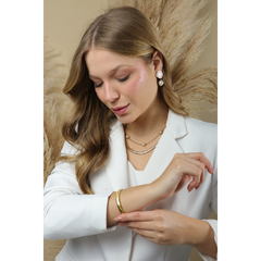 Pulseira snack banhado a ouro 18k - comprar online