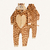 KIGURUMI FLEECE GIRAFA MARROM TAM 01 AO 10 FAKINI