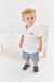 CONJUNTO CAMISA POLO E BERMUDA BRANCO/AZUL DIVERTTO