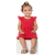 VESTIDO COM TAPA FRALDAS MALHA LAISE VERMELHO DUZIZO