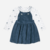 CONJUNTO SALOPETE E BLUSINHA AZUL PETROLEO GLINNY