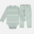 CONJUNTO TÉRMICO BABY VERDE LISTRAS TAM P-M-G DIVERTTO