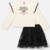 CONJUNTO BLUSA E SAIA FASHION OFF/PRETO TAM 04-06-08 CINTI na internet