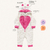 MACACÃO KIGURUMI FLEECE UNICÓRNIO BRANCO TAM P-M-G FAKINI