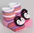 MEIA BICHINHOS ATOALHADA PINGUIM ROSA WINSTON