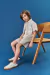 CONJUNTO CAMISETA, BERMUDA E CAMISA BEGE/CROISSANT DIVERTTO
