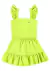 CONJUNTO PRINCESS VERDE NEON BOCA GRANDE